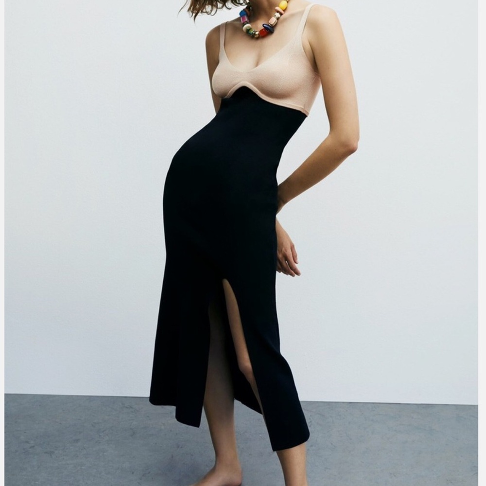 Zara Knit Midi Dress